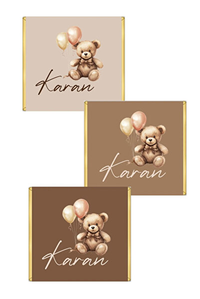 PLASTANKA Bebek Çikolatası Isimli kutusuz Madlen Çikolata Kişiye Özel Tasarım...