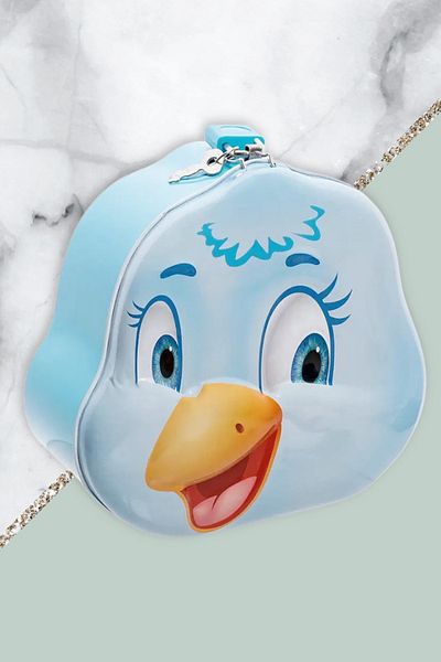 Hyd Cute Piggy Bank with 14 cm Metal Lock - Keychain and Duck Coin Children's Piggy Bank