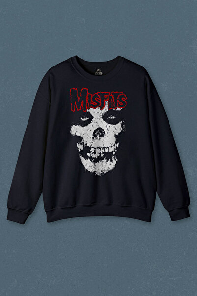 so cool Μπλε ναυτικό φούτερ The Misfits Legacy Of Brutality Πανκ Ροκ Μουσική ...