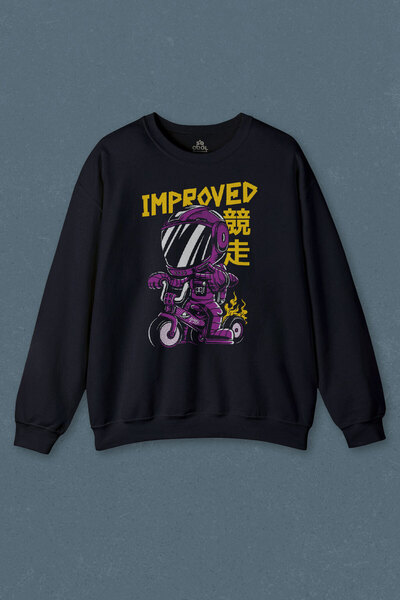 so cool Μπλε ναυτικό φούτερ Motor Bike Kide Motocross Improved Ιαπωνικό Ιαπων...