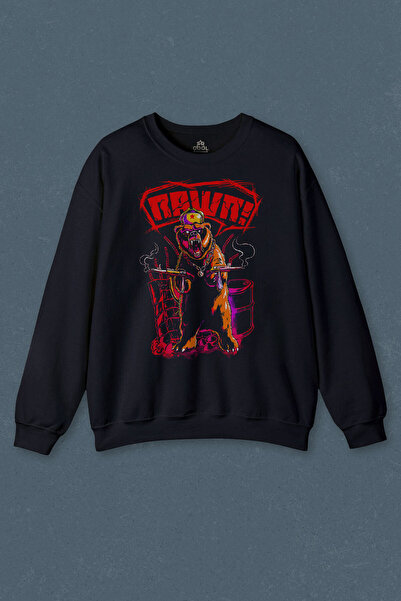 so cool Hanorac albastru marin Rawr Bear Neo urs roșu Socialist Animal imprim...