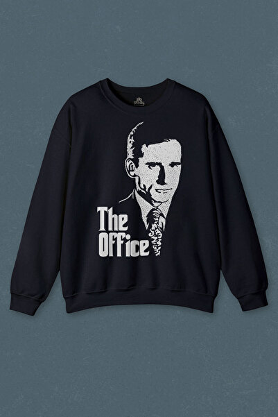 so cool سويت شيرت باللون الأزرق الداكن The Office مايكل سكوت العراب دانر ميفل...