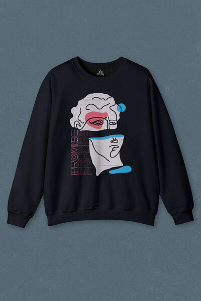 so cool Hanorac bleumarin Statuie Cultură de stradă minimă Culori moi Sculptu...