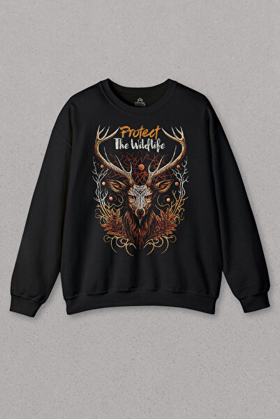 so cool Unisex crna majica - Zaštitite divlje životinje, priroda jelena Štamp...