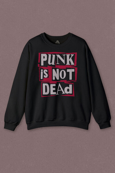 so cool Hanorac unisex Punk Is Not Dead Rock Grunge Muzică Imprimat Transpirație