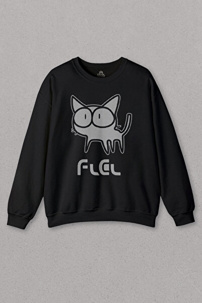 so cool Crna majica sa kapuljačom Crtić Fooly Cooly Flcl Anime Crtić mačka Št...