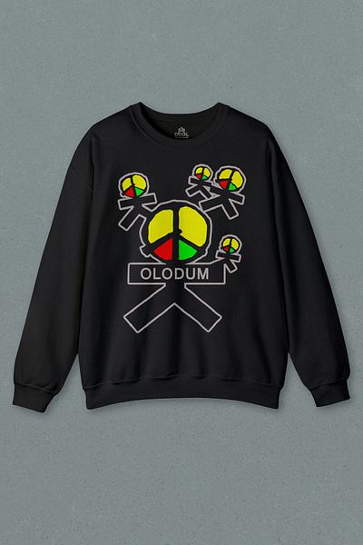 so cool Unisex Black Sweatshirt Michael Jackson Olodum Music 80s Retro Printed Sweat