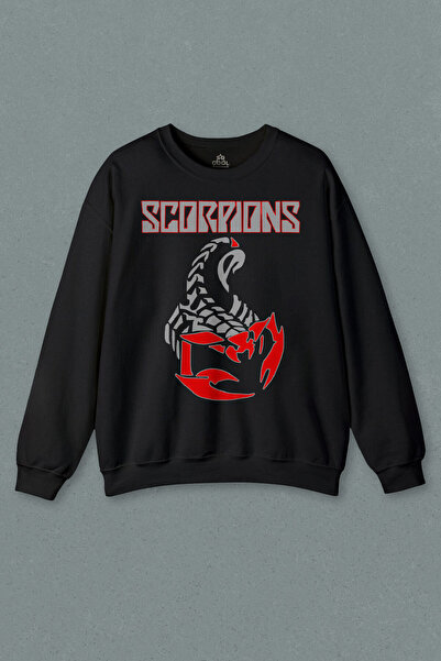 so cool Unisex crna majica sa kratkim rukavima Scorpions Muzika Gitara Rok Št...