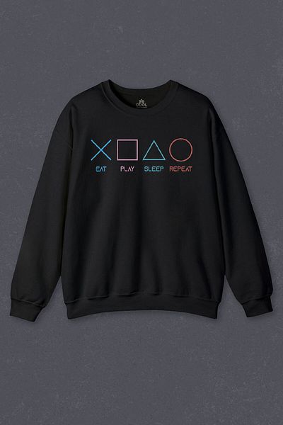 so cool Hanorac unisex Eat Play Sleep Repeat Gamer Game Sweat imprimat