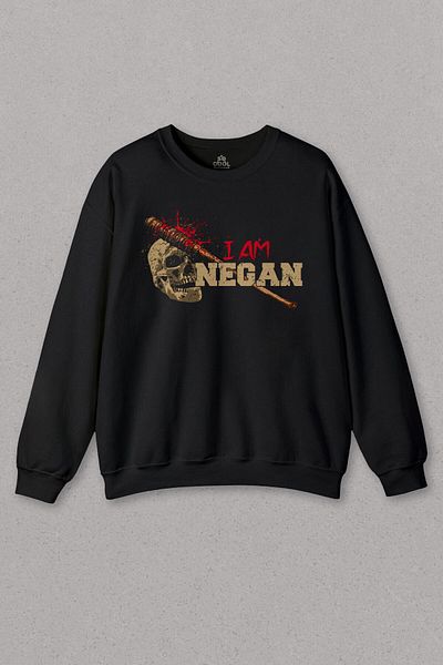 so cool Unisex Sweatshirt I Am Negan The Walking Dead Walking Dead Printed Sweat