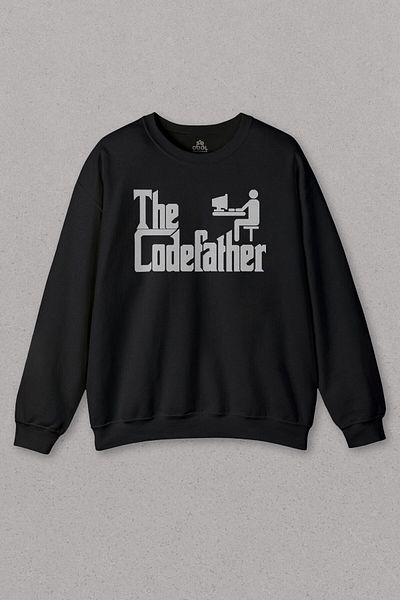 so cool Hanorac unisex The Codefather Godfather Computer Code Pirate Hacker Software Printed Sweat