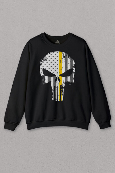 so cool Dukserica The Punisher Punisher Štampano Unisex crna dukserica