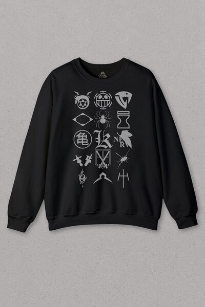 so cool سويت شيرت أسود كارتون فيلم فولي كولي Flcl أنيمي كارتون كات مطبوع للجنسين