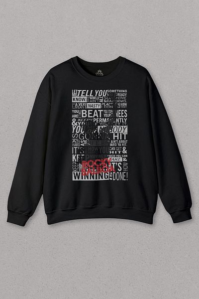 so cool Hanorac negru Box Box Rambo Rocky Balboa Sylvester Stallone Imprimat Transpirație unisex