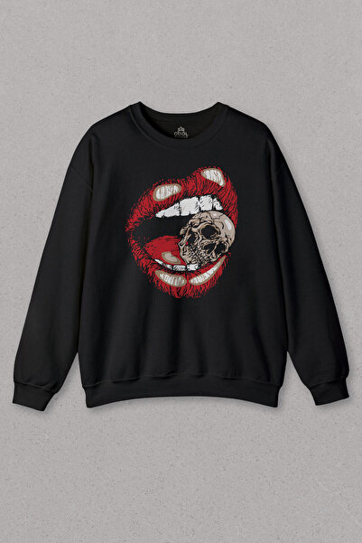 so cool Unisex dukserica s lubanjom, vampirskim usnama, ženska dukserica Štam...
