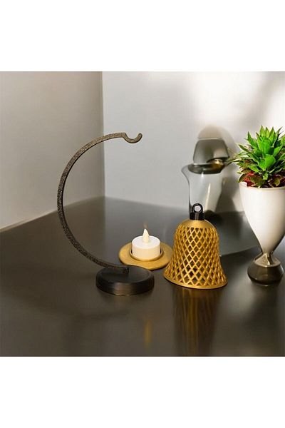 Eynes Aydınlatma Tabletop Mini Floor Lamp Decorative Candle Holder Decorative Bell New Year Ornament
