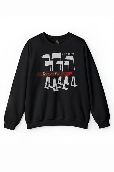 so cool Φούτερ Depeche Mode Spirit New Wave Grey Charcoal με στάμπα