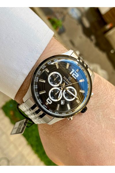 Reward Men's Silver Color 5Atm Waterproof Wristwatch Bracelet Gift