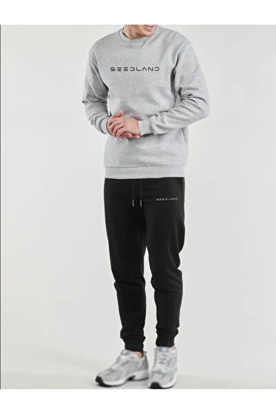 Derays Men's Seedland Printed Crew Neck Bottom-Top Tracksuit Set