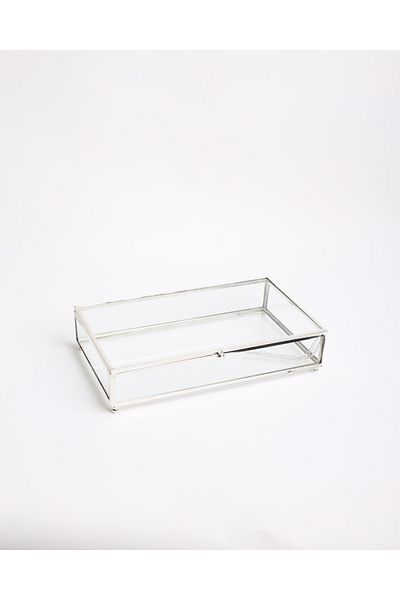CyzHome Amara Decorative Glass Box 25X14X7