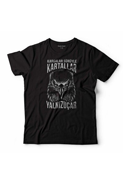 Kendim Seçtim Corbs Herd Eagles Fly Alone Eagle Head Tricou pentru copii