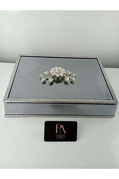 Palpe Mirrored Gondola Box - Sugar Bowl, Presentation Holder, Promise Engagement, Girl Promise and Chocolate Holder Decorative Object
