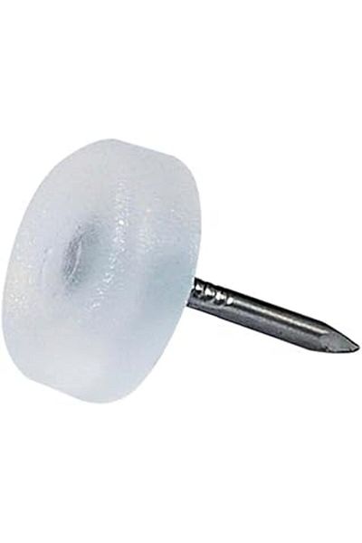 DENİZ X-Perk 25 Plastic Desk Chairs - Clear White, Floor Protector, Diameter 16 mm