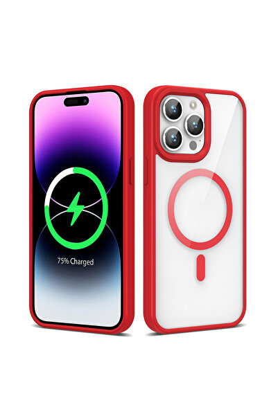 zore حافظة هاتف ابل ايفون 14 برو غير صفراء، غطاء شفاف Magsafe Ege