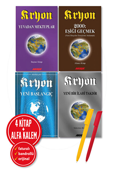 Akaşa Yayınları Alfa Kalem+Lee Carroll(Kryon: 5,6,7,8. Kitaplar-Yeni Başlangı...