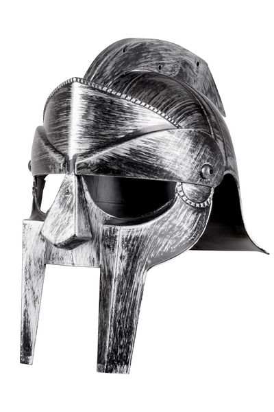CEKAVE Gladiator Combat Helmet - Helmet Thin Headgear, Silver Color