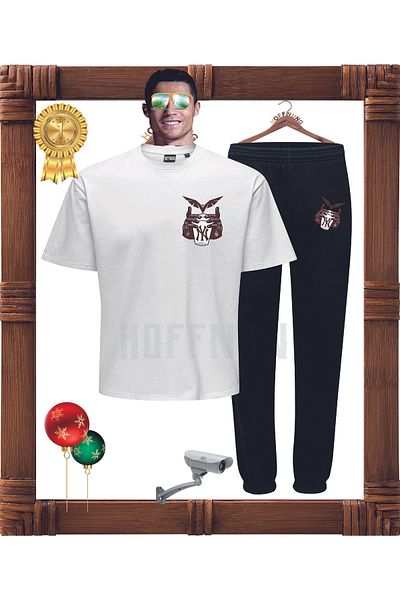 HOFFNUNG Unisex Hooded Sweatshirt - 3 Thread, New Design, Full Tracksuit Set