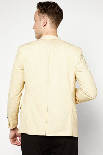 Club Room Men Classic Fit Solid Blazer, Yellow