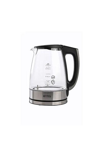 General Supreme Electric Kettle, 1.7 Liter, 1850-2200 Watts, Digital Screen,Glass