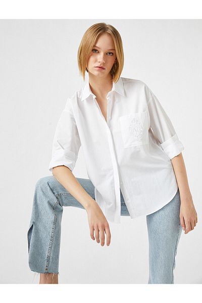 Koton Long Sleeve Poplin Shirt
