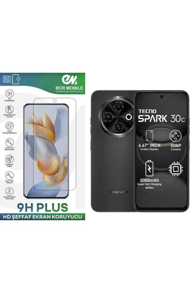Ecr Mobile Tecno Spark 30C Ekran Koruyucu 9H Esnek Nano Cam Tam Uyumlu Şeffaf