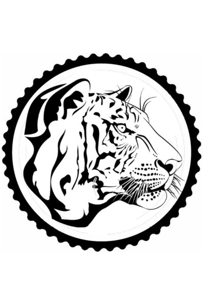 Generic Brand Tiger Design 4.Model Sticker 20 X 20 cm