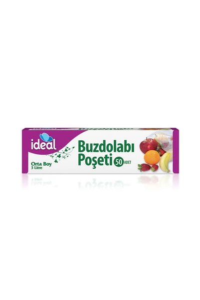 İdeal Refrigerator Bag Medium Size 50 Li 24 X 33 cm X 3 Pack