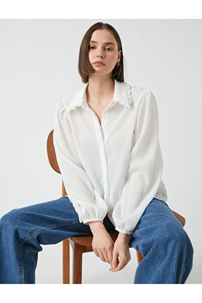 Koton Πουκάμισο με βολάν με βολάν