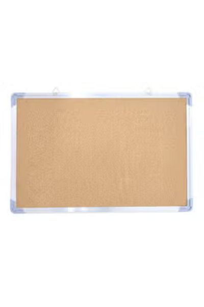 Generic Framed Bulletin Board Beige/Silver