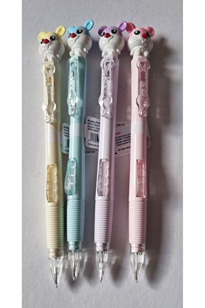 Modellino 4 Pcs 4 Colors Squirrel Head Side Press Song 07 Nib Pen