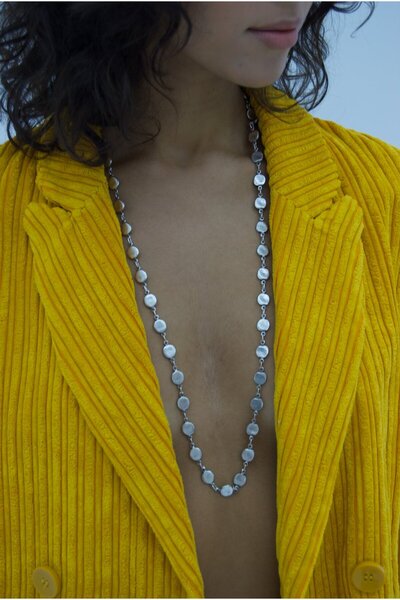 OneArjethnic Gümüş kaplama uzun kolye