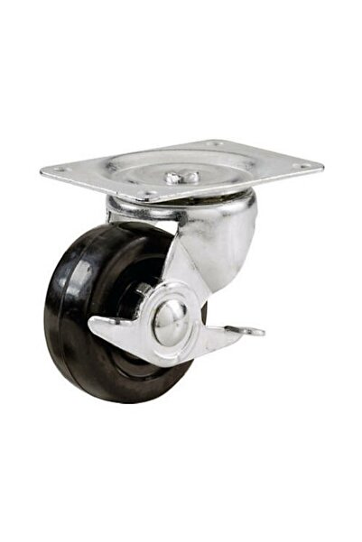 TRU-GUARD عجلة دوارة مطاطية طراز Tru Guard F25086 مع فرامل جانبية، عجلة بقطر ...