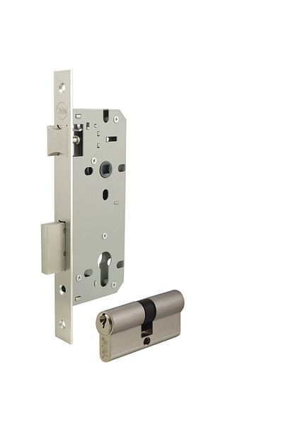 Yale Mortice Sash Lock Set 64 mm Satin Nickel