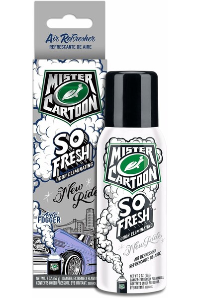 Turtle Wax معطر جو برائحة ضبابية من X Mister Cartoon New Ride، 2 أونصة.