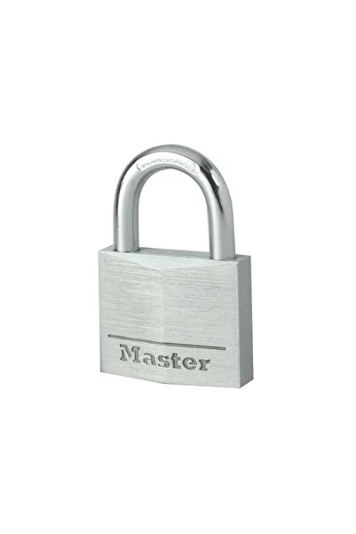 Master Lock قفل ألومنيوم صلب 30 مم، أسطوانة بـ 4 دبابيس، مشبك فولاذي مقوى، بم...