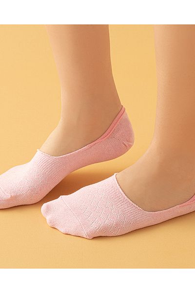 English Home Γυναικείες κάλτσες μπαλαρίνας Alita Cotton 2 τεμαχίων - Ροζ και Γκρι