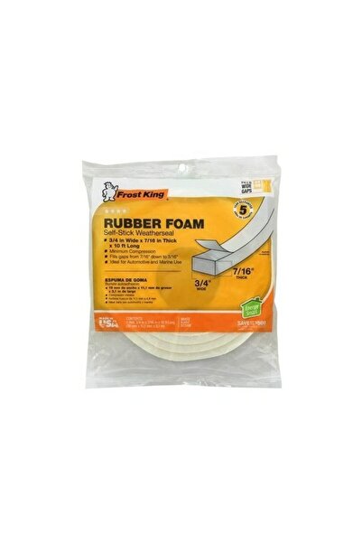 FROST KING شريط رغوي أبيض مقاس 3/4 × 7/16