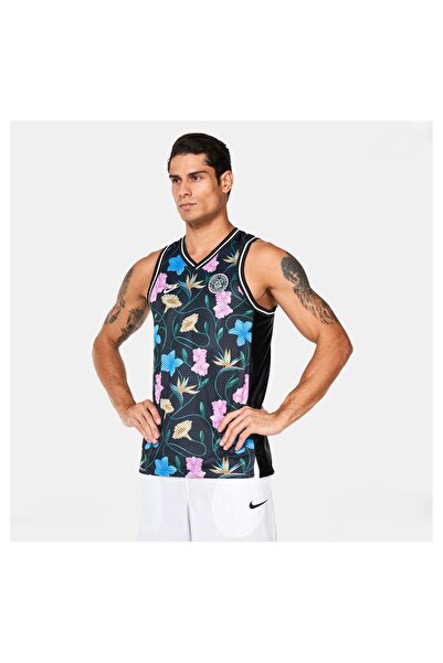 Nike Giannis Men's Dri-FIT Printed DNA Basketball Jersey Siyah Erkek Basketbol Atlet