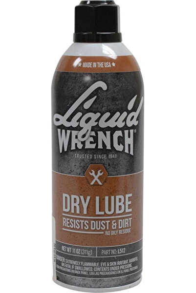 Liquid Wrench L512 Dry Lubricant with Cerflon, 11 oz Aerosol, Fast-Drying Ant...