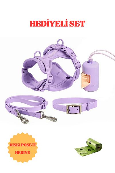 PAKEWAY Multifunctional 4-Piece Dog Collar Walker Set Waterproof Roll Stool Bag Is Gifted